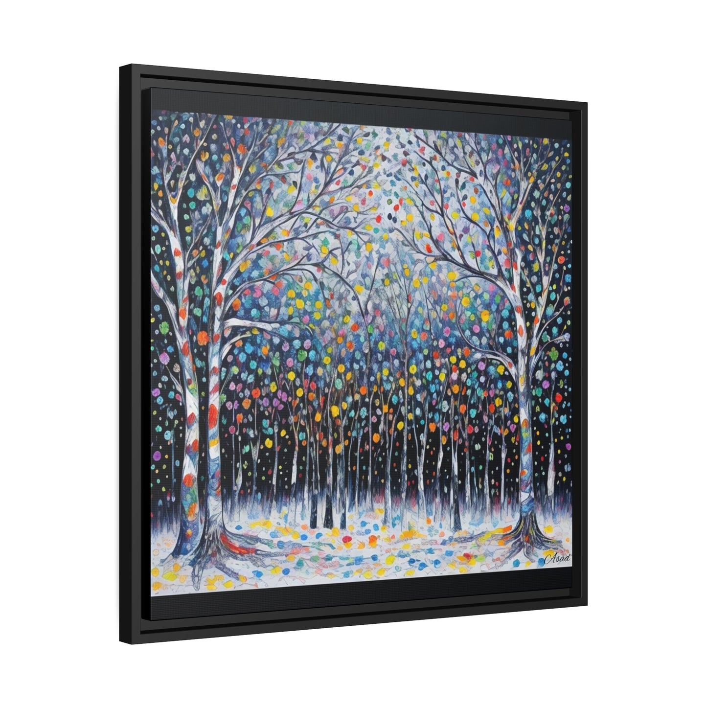 Matte Canvas, Black Frame