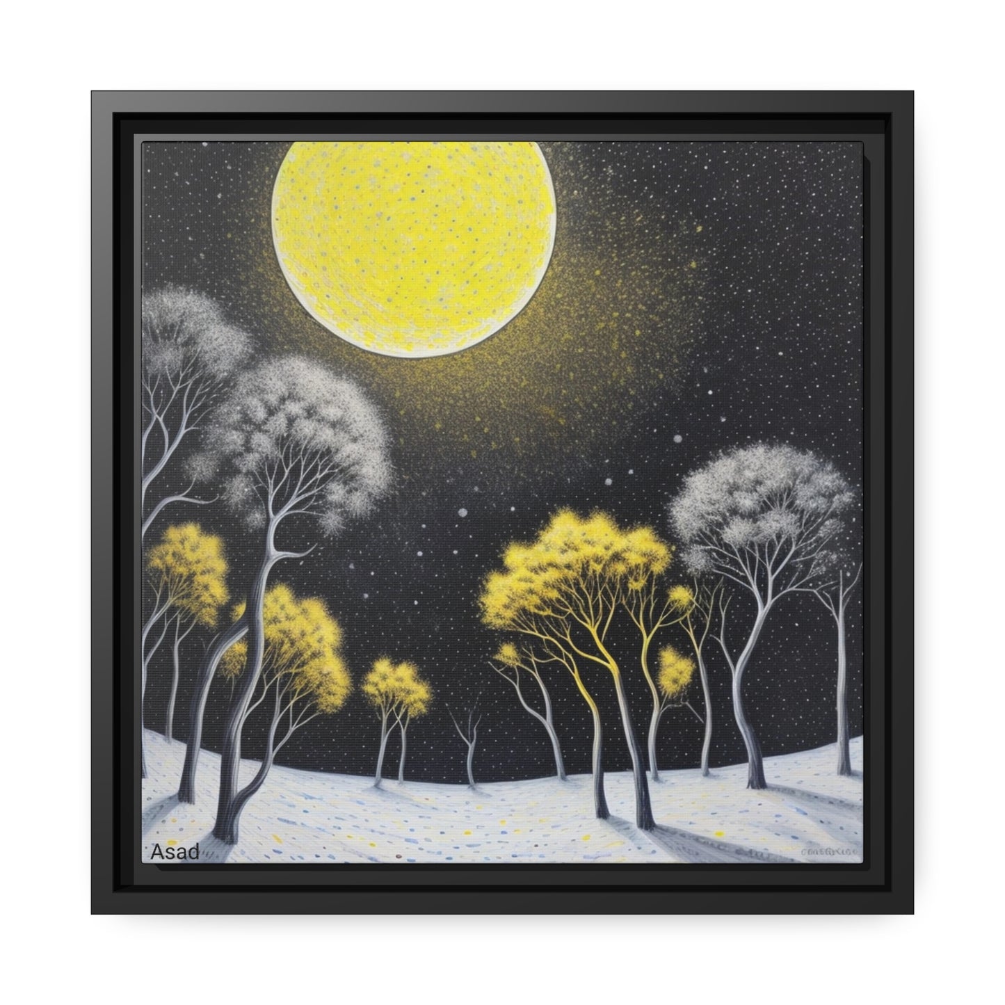 Matte Canvas, Black Frame