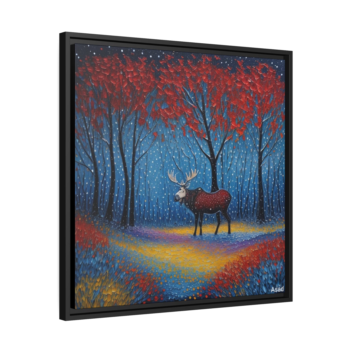 Matte Canvas, Black Frame