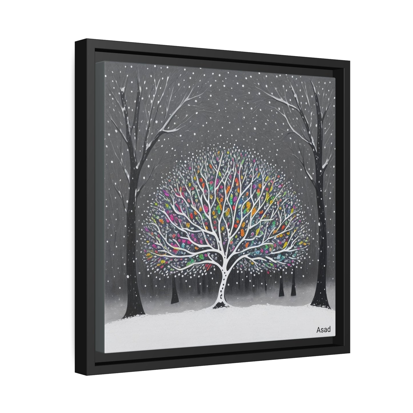 Matte Canvas, Black Frame