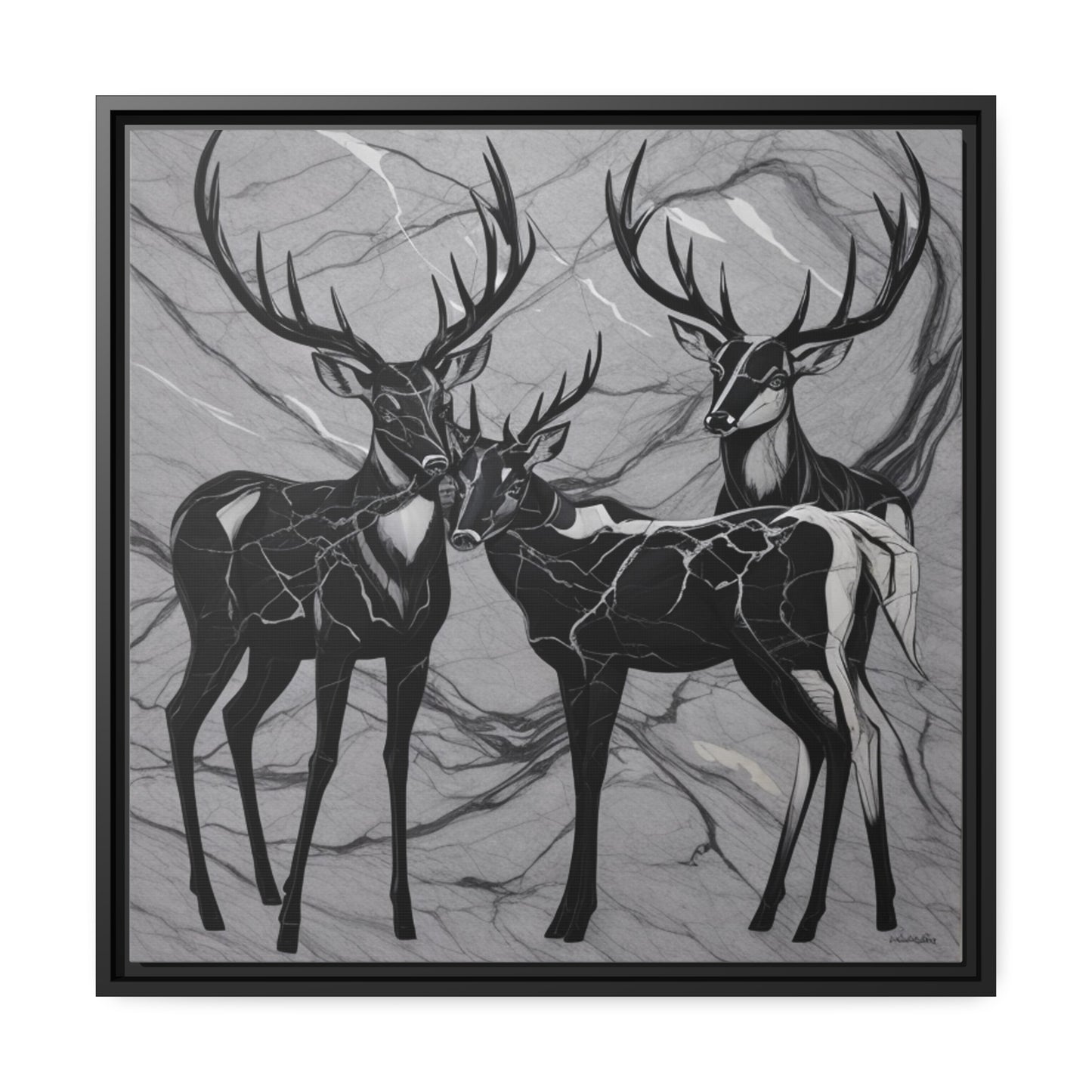 Matte Canvas, Black Frame