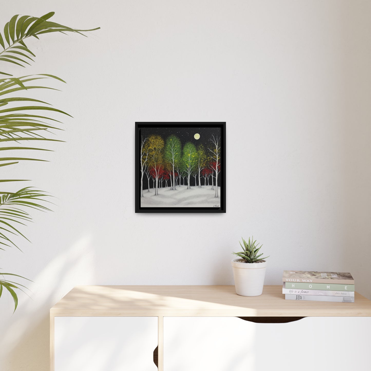 Matte Canvas, Black Frame