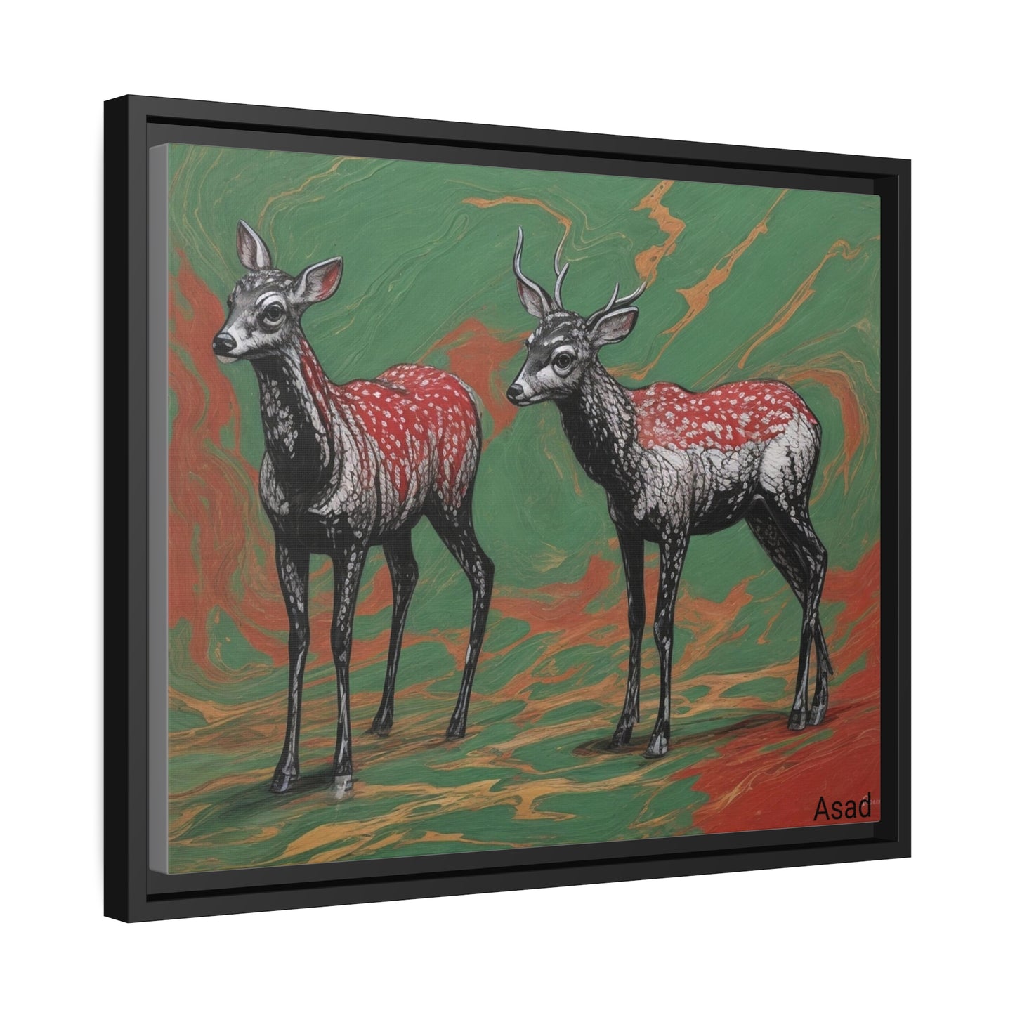 Matte Canvas, Black Frame