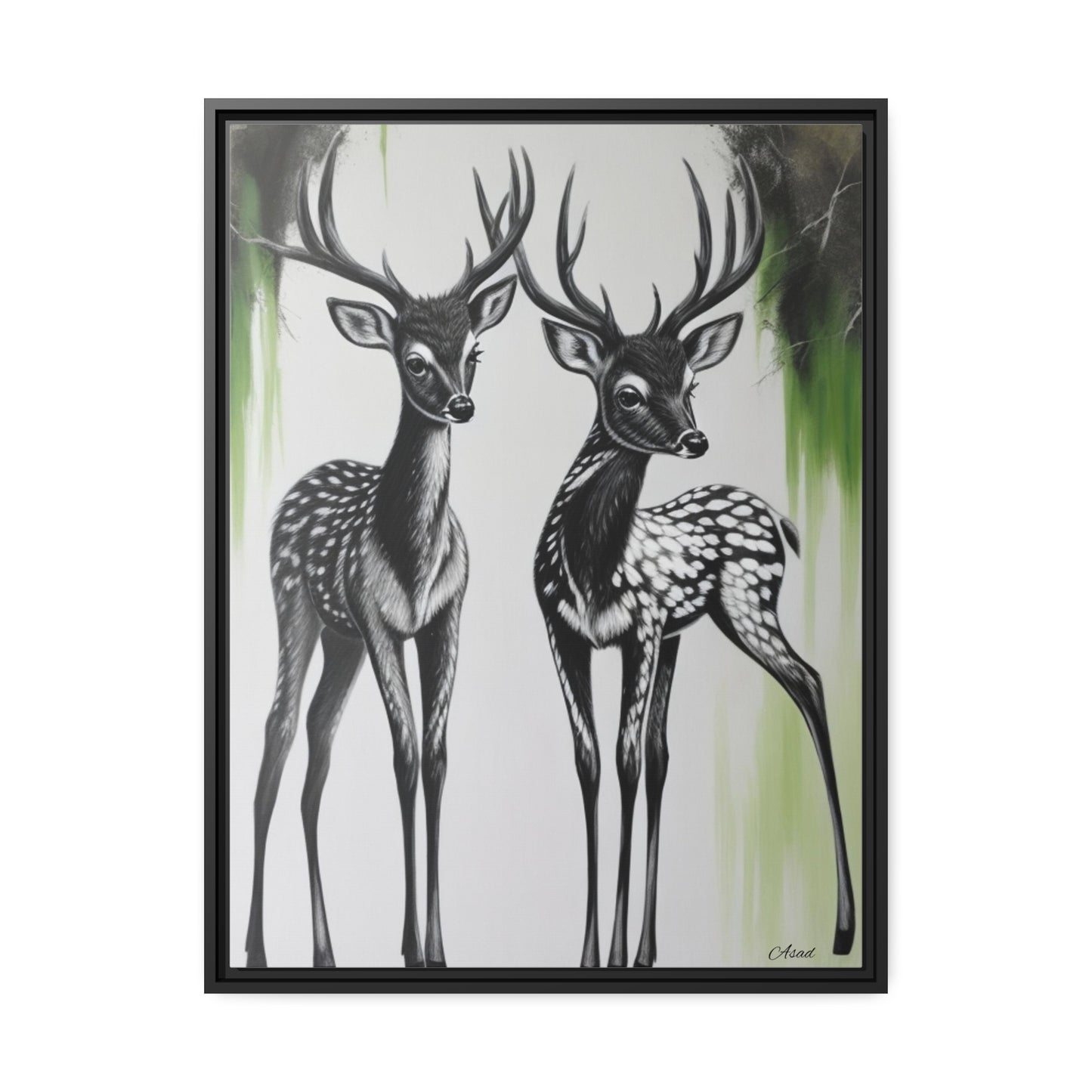 Matte Canvas, Black Frame