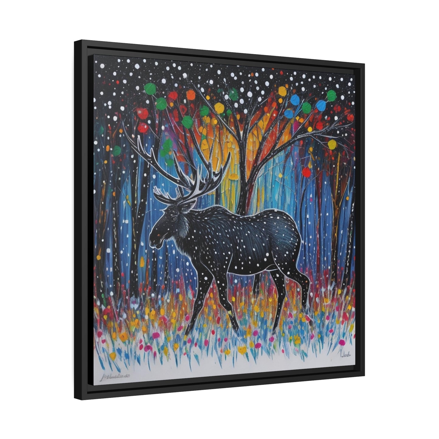 Matte Canvas, Black Frame