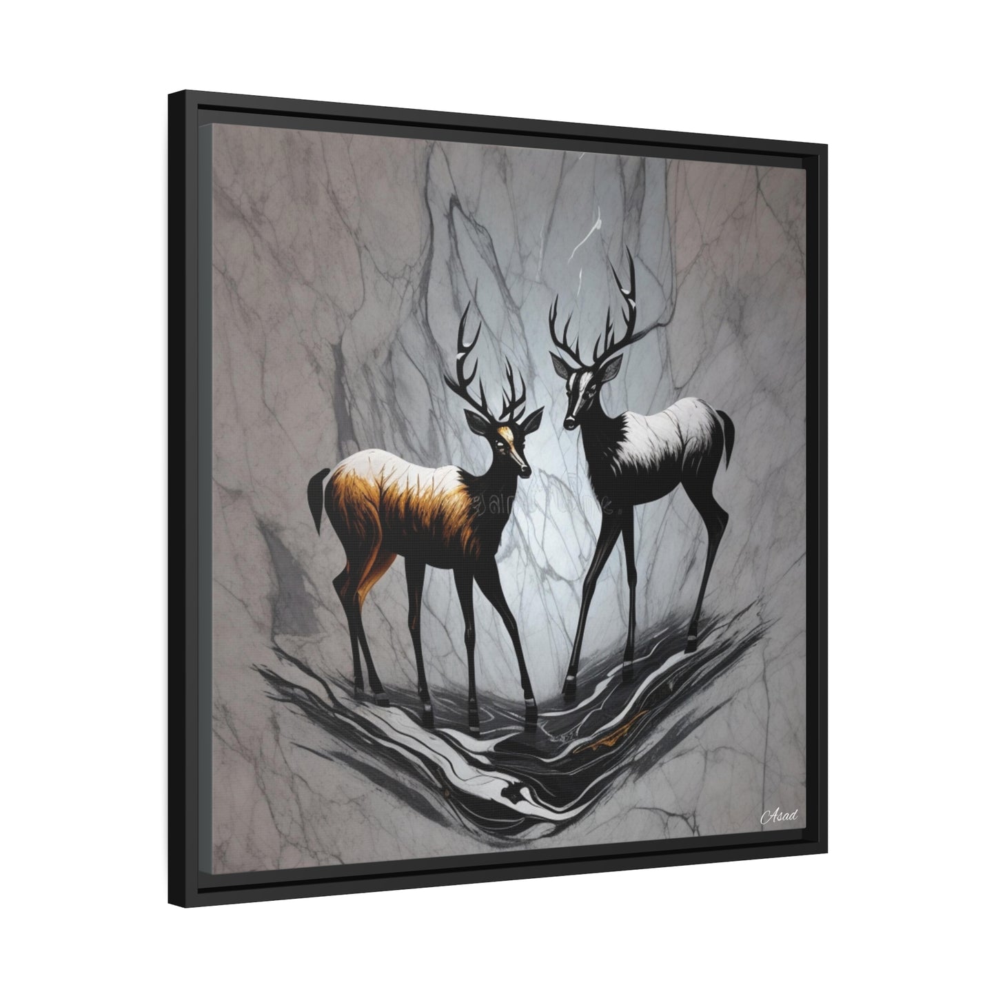 Matte Canvas, Black Frame