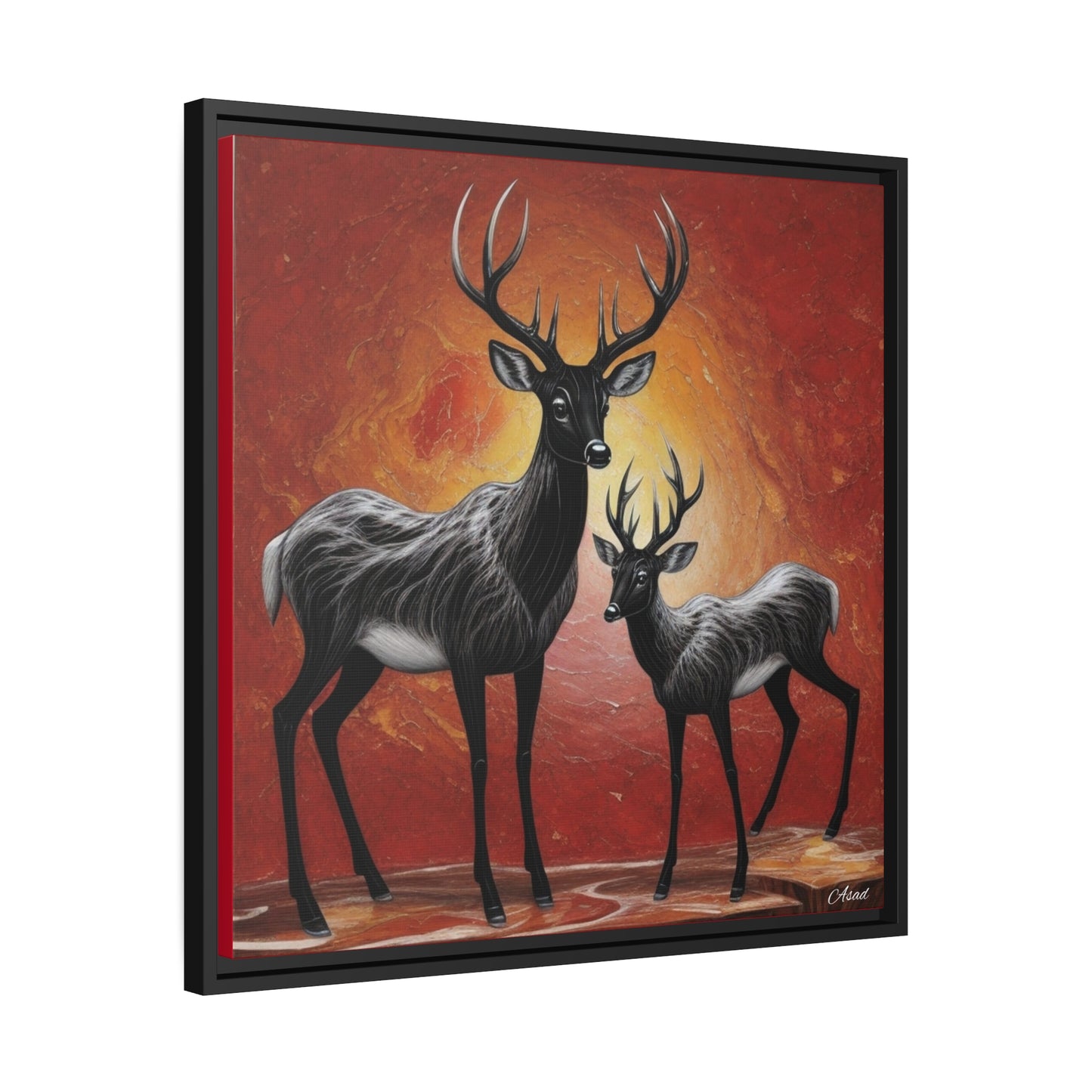 Matte Canvas, Black Frame