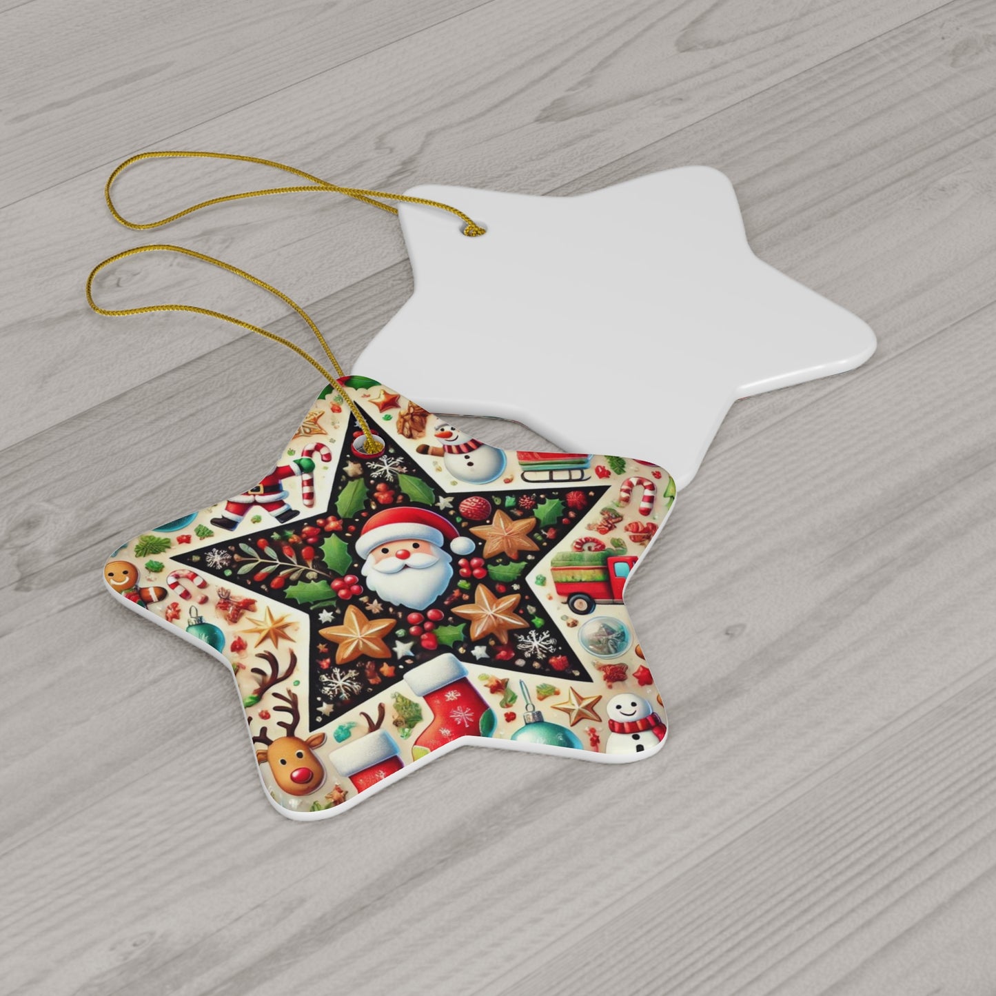 Ceramic Ornament, 4 Shapes