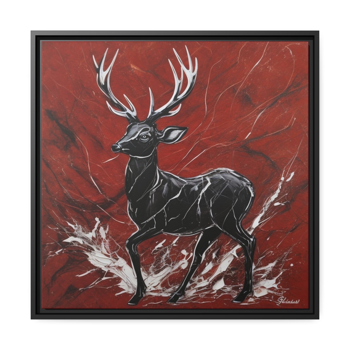 Matte Canvas, Black Frame