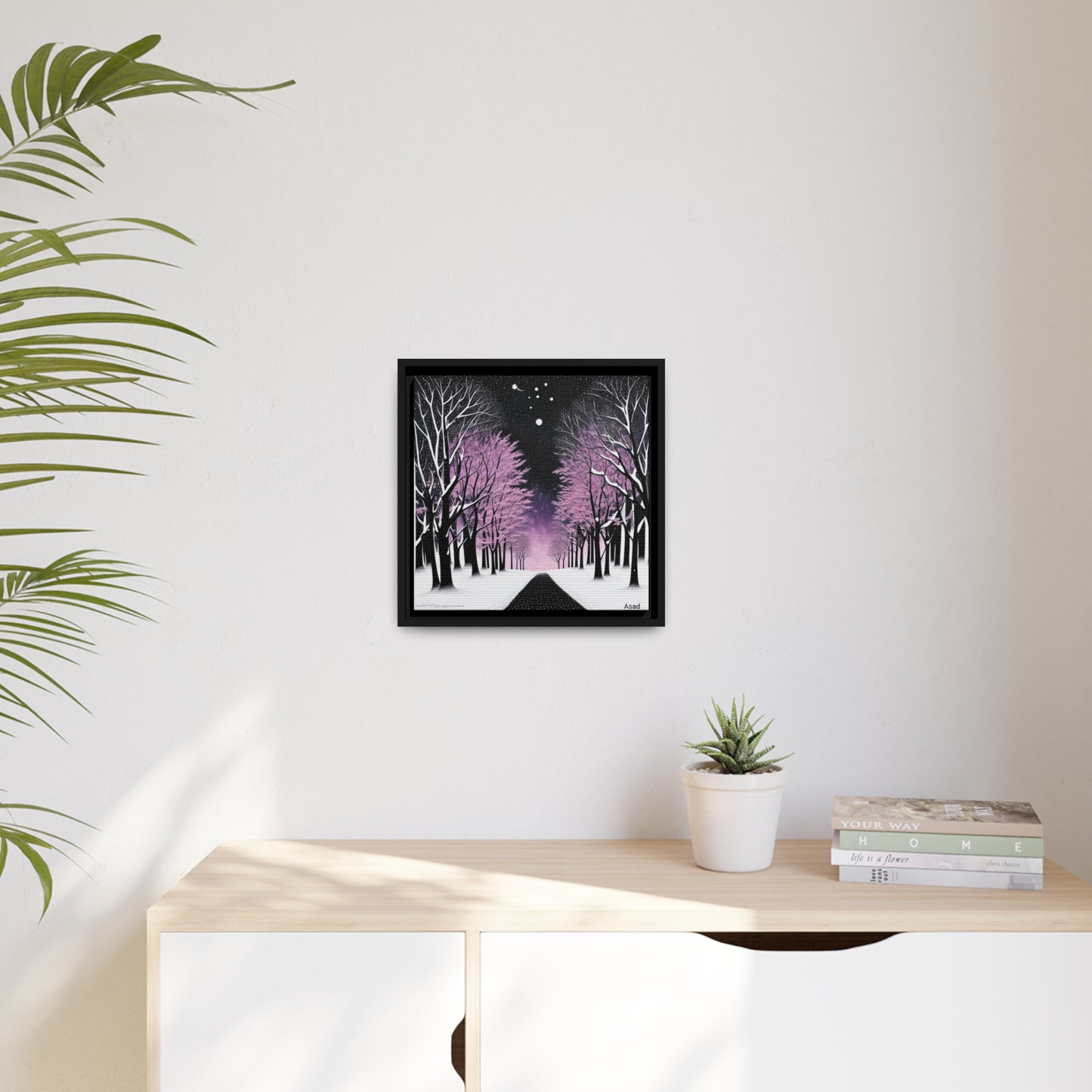 Matte Canvas, Black Frame
