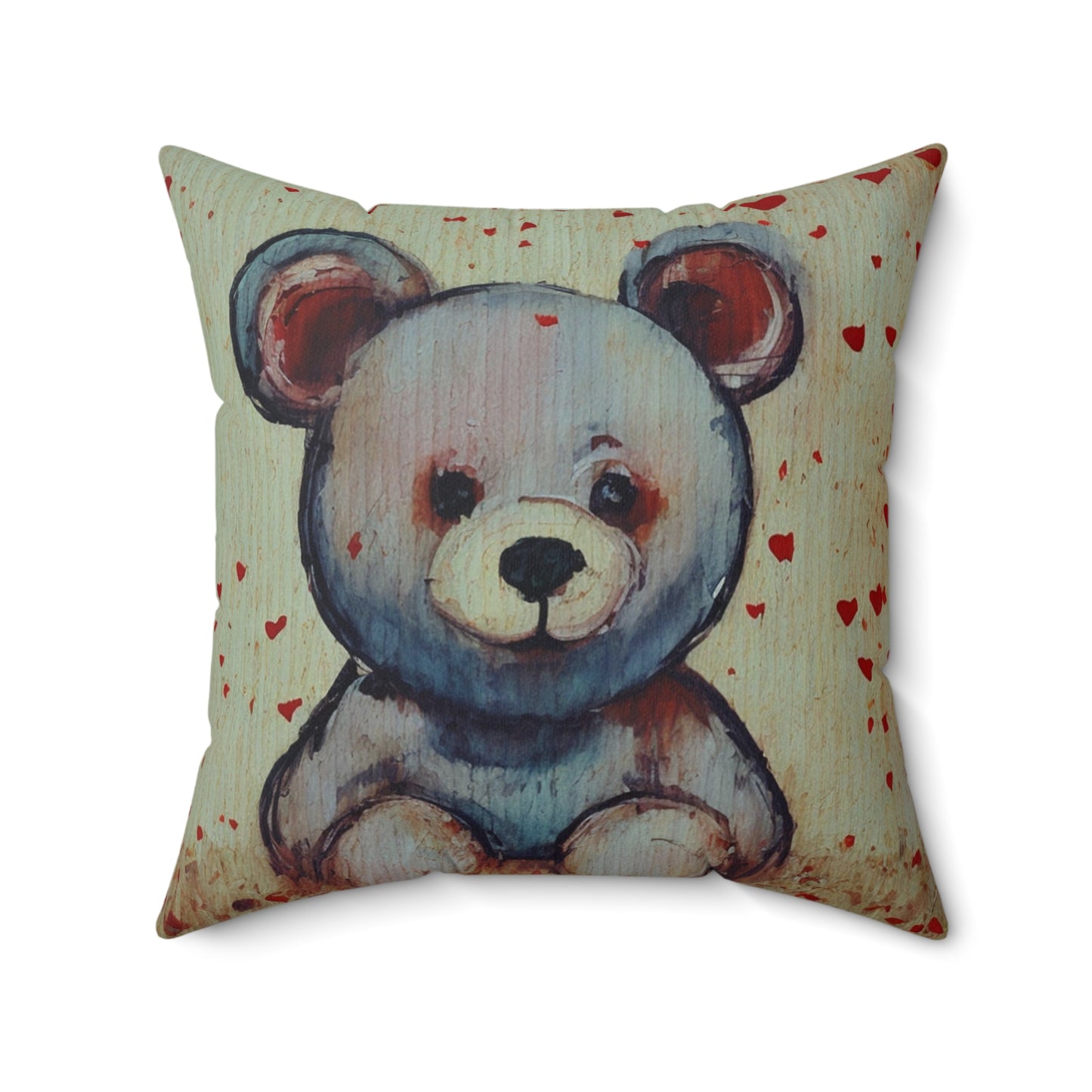 A Spun Polyester Square Pillow