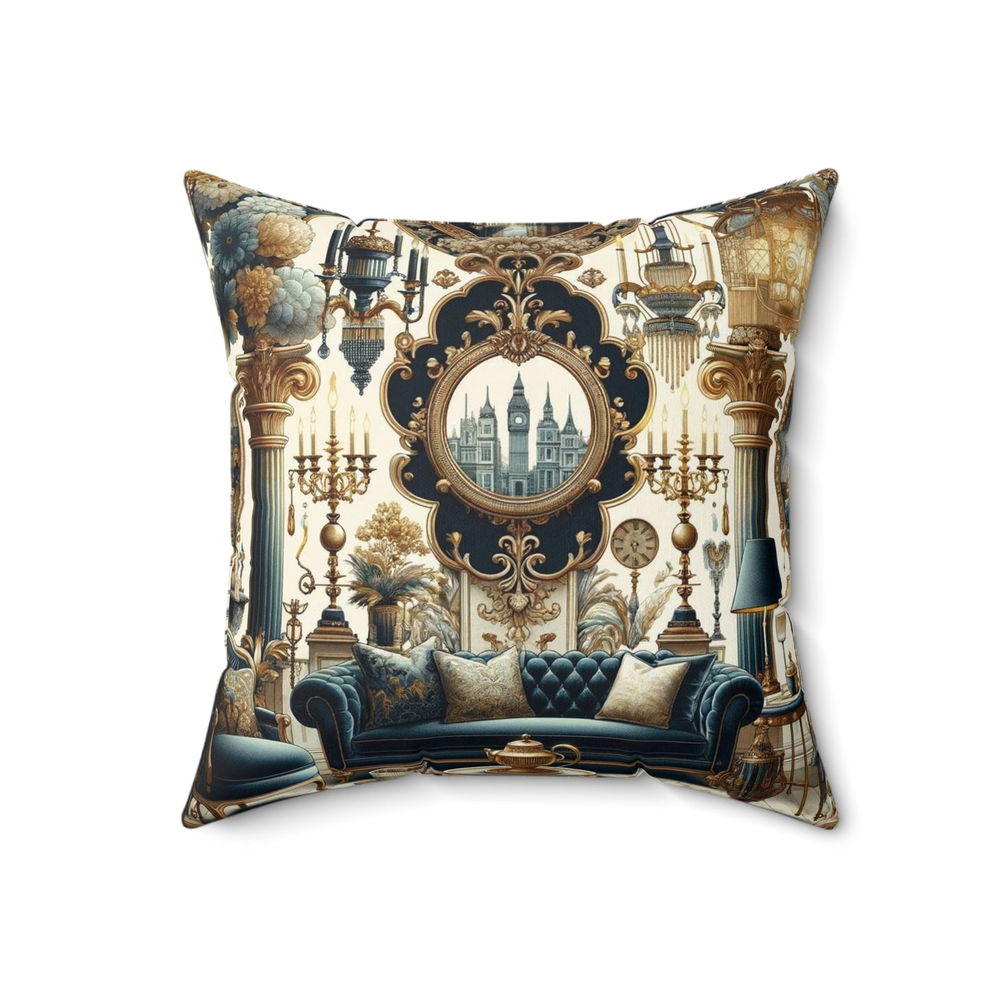 Spun Polyester Square Pillow