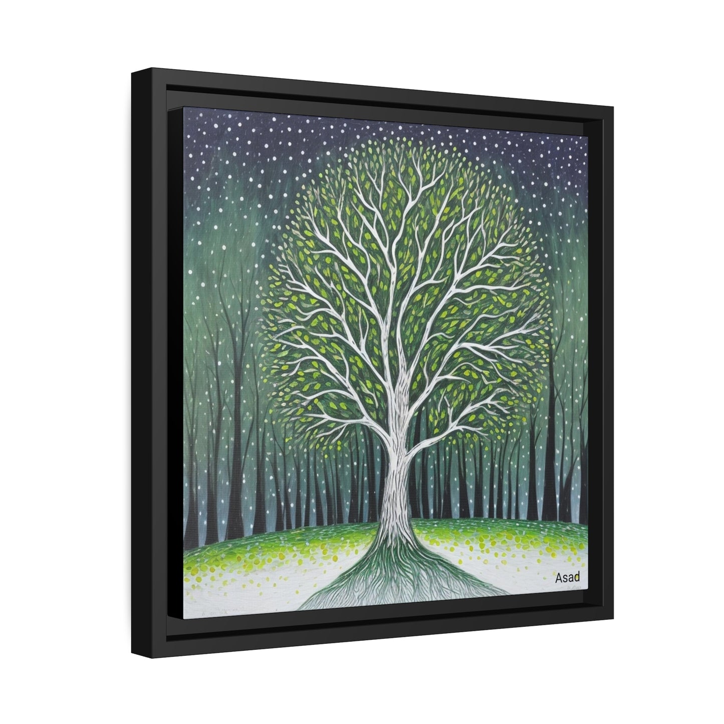 Matte Canvas, Black Frame