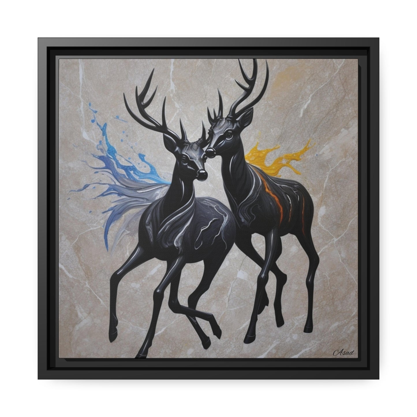Matte Canvas, Black Frame