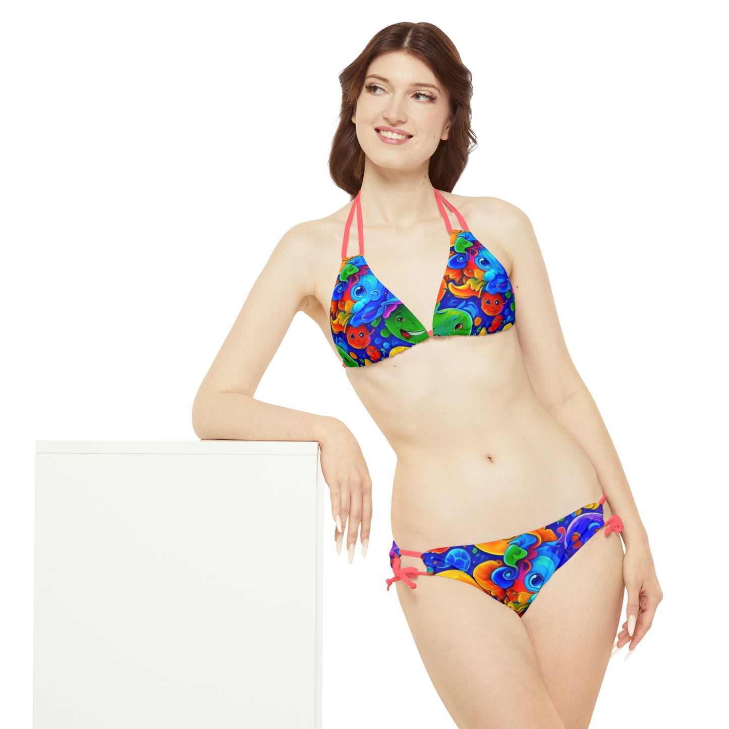 Strappy Bikini Set (AOP)