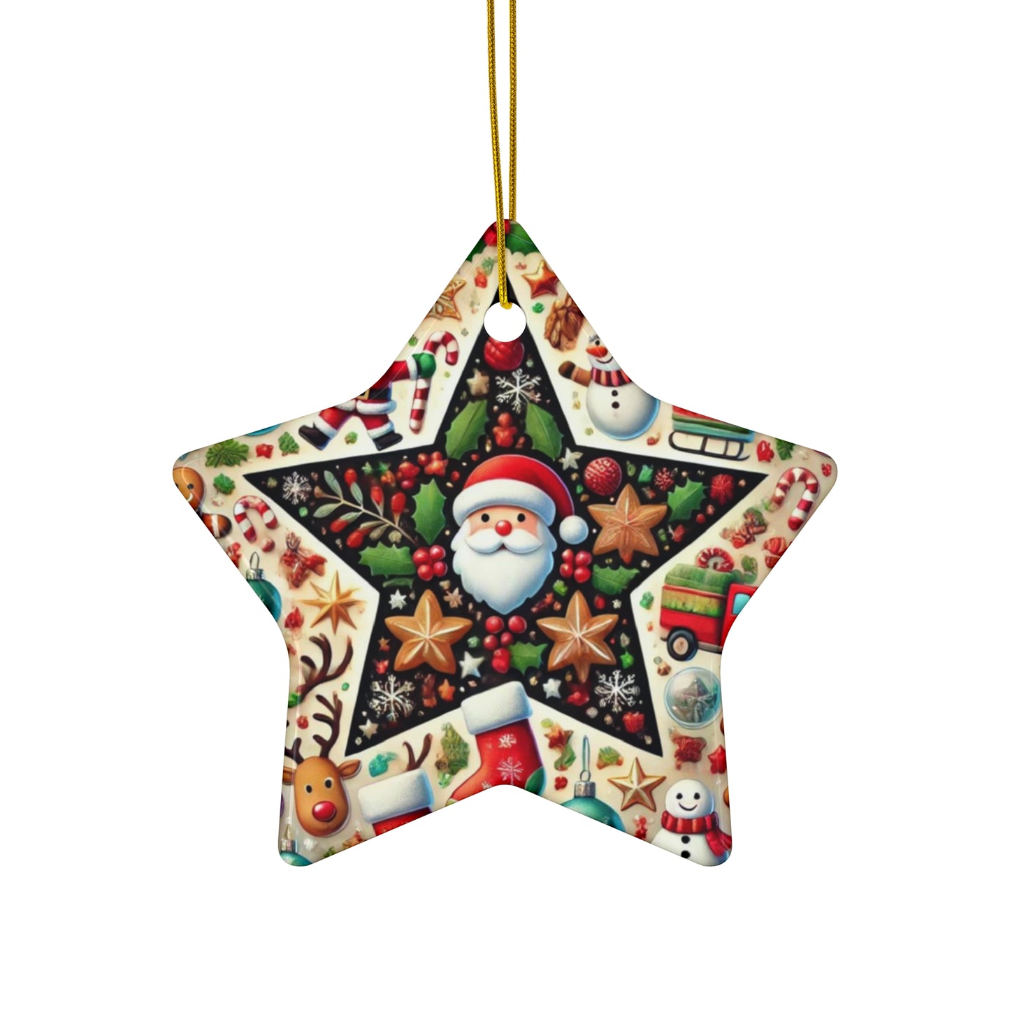 Ceramic Ornament, 4 Shapes