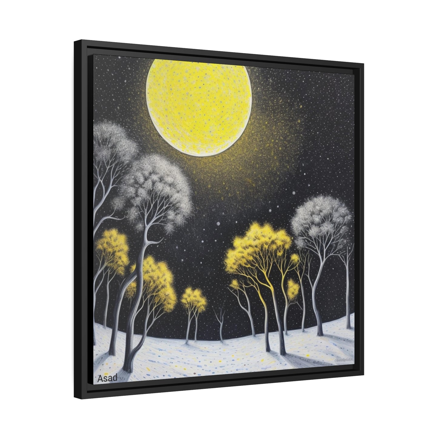 Matte Canvas, Black Frame