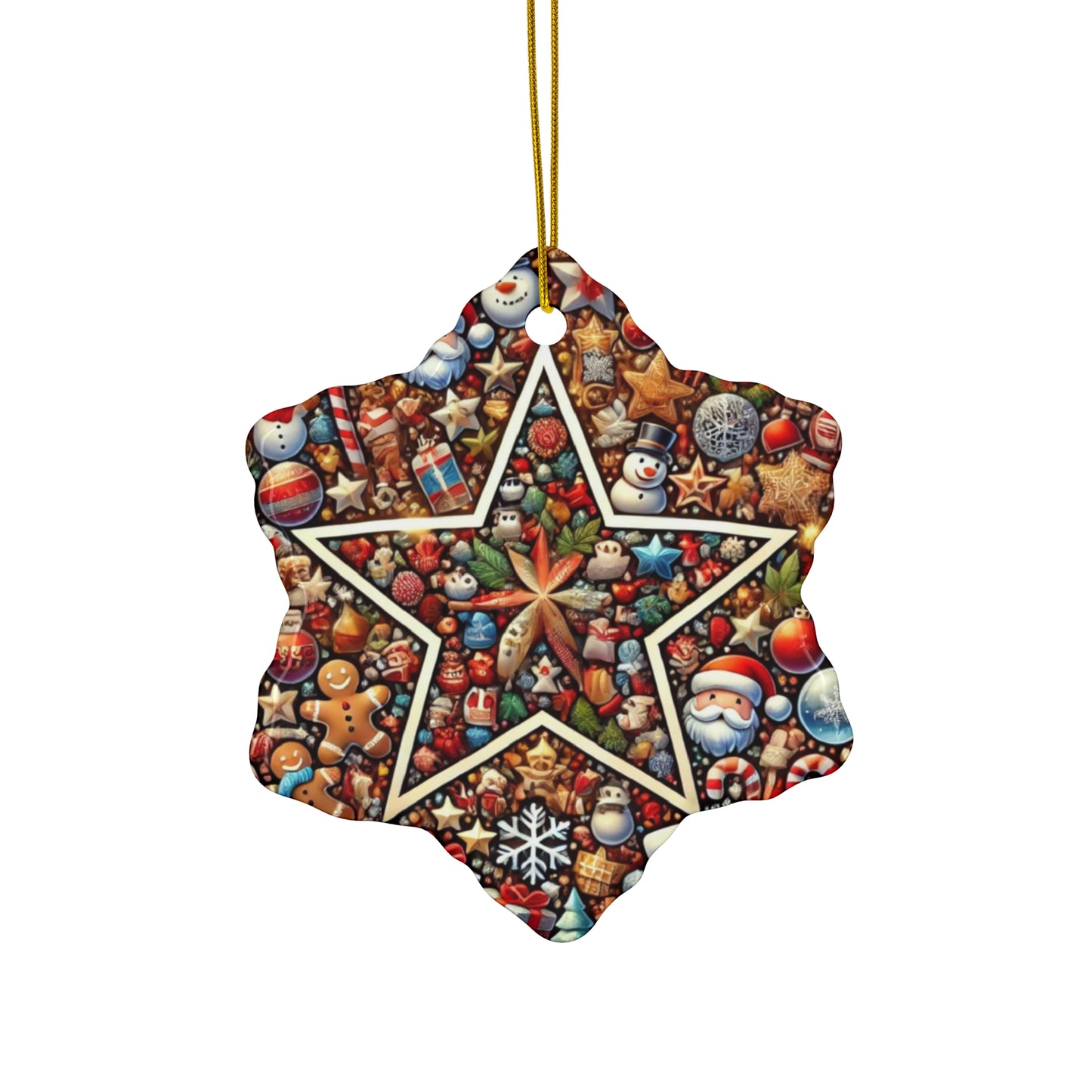 Ceramic Ornament, 4 Shapes