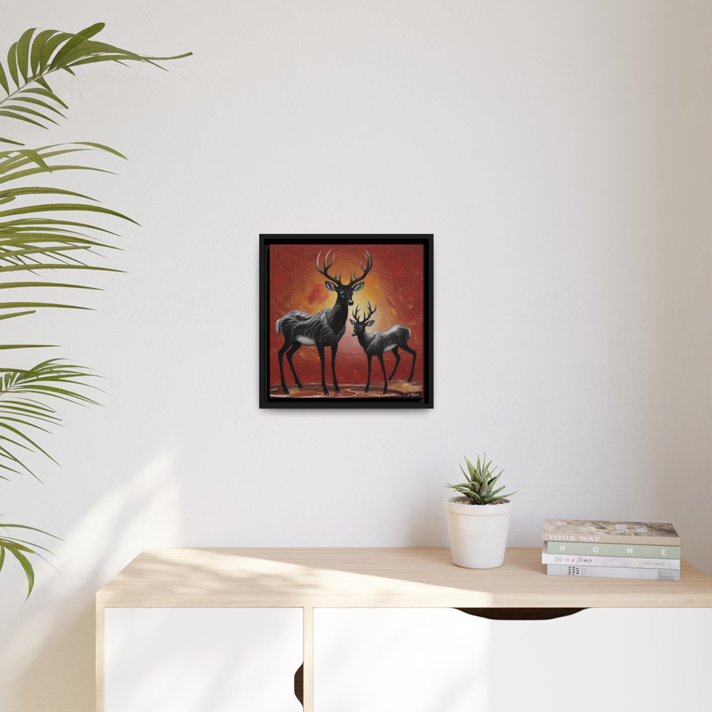 Matte Canvas, Black Frame