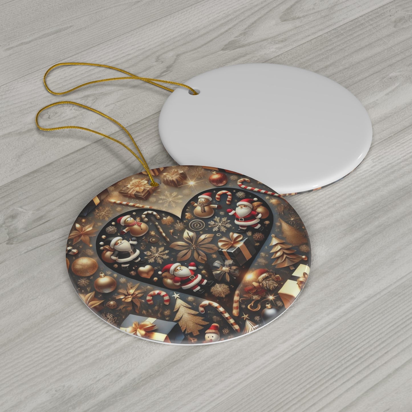 Ceramic Ornament, 4 Shapes
