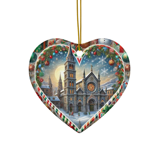 Ceramic Ornament, 4 Shapes