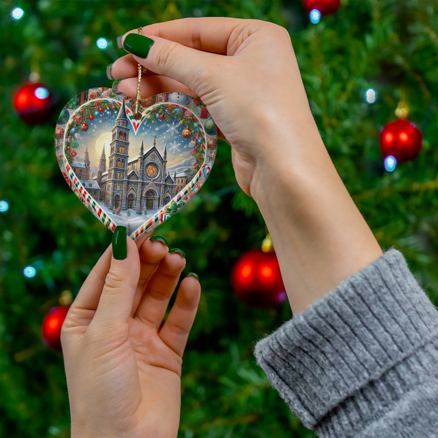 Ceramic Ornament, 4 Shapes