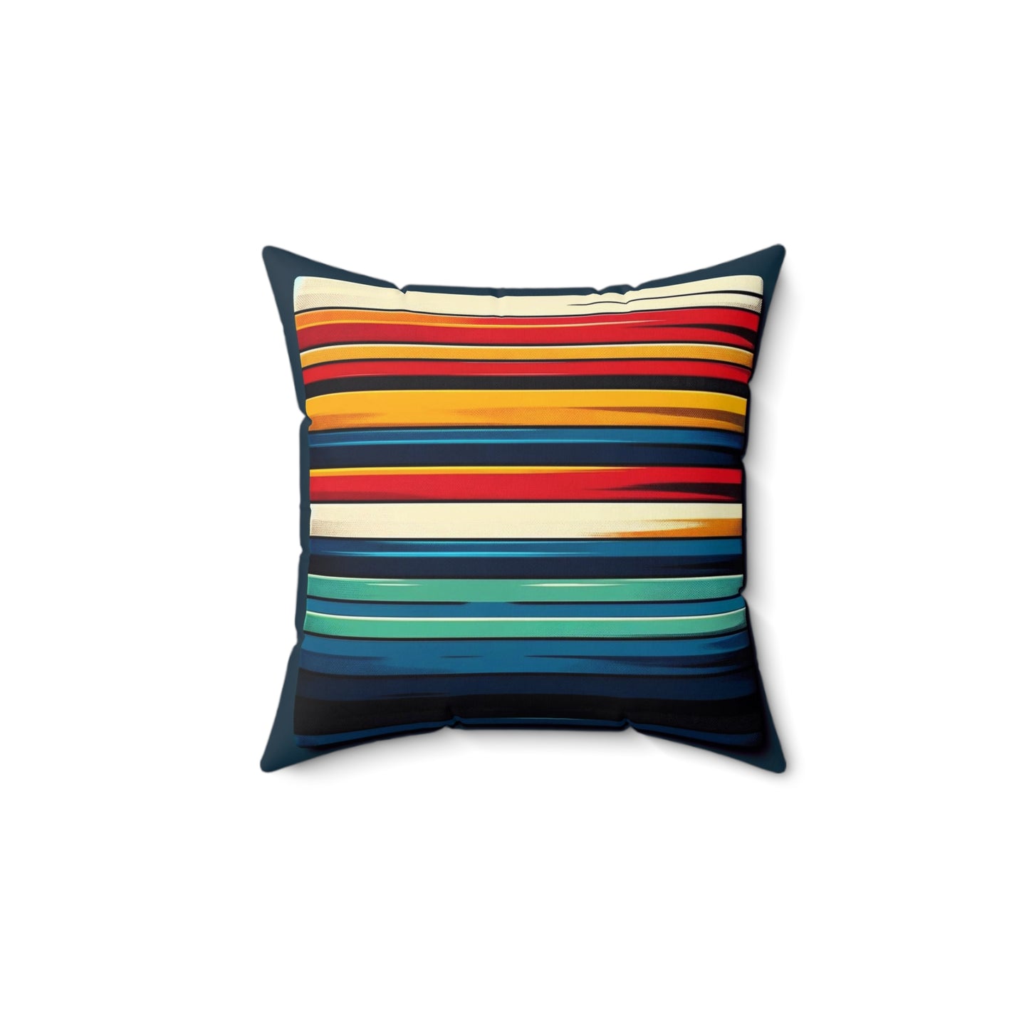 A Spun Polyester Square Pillow