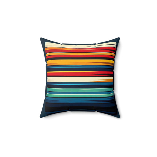 A Spun Polyester Square Pillow