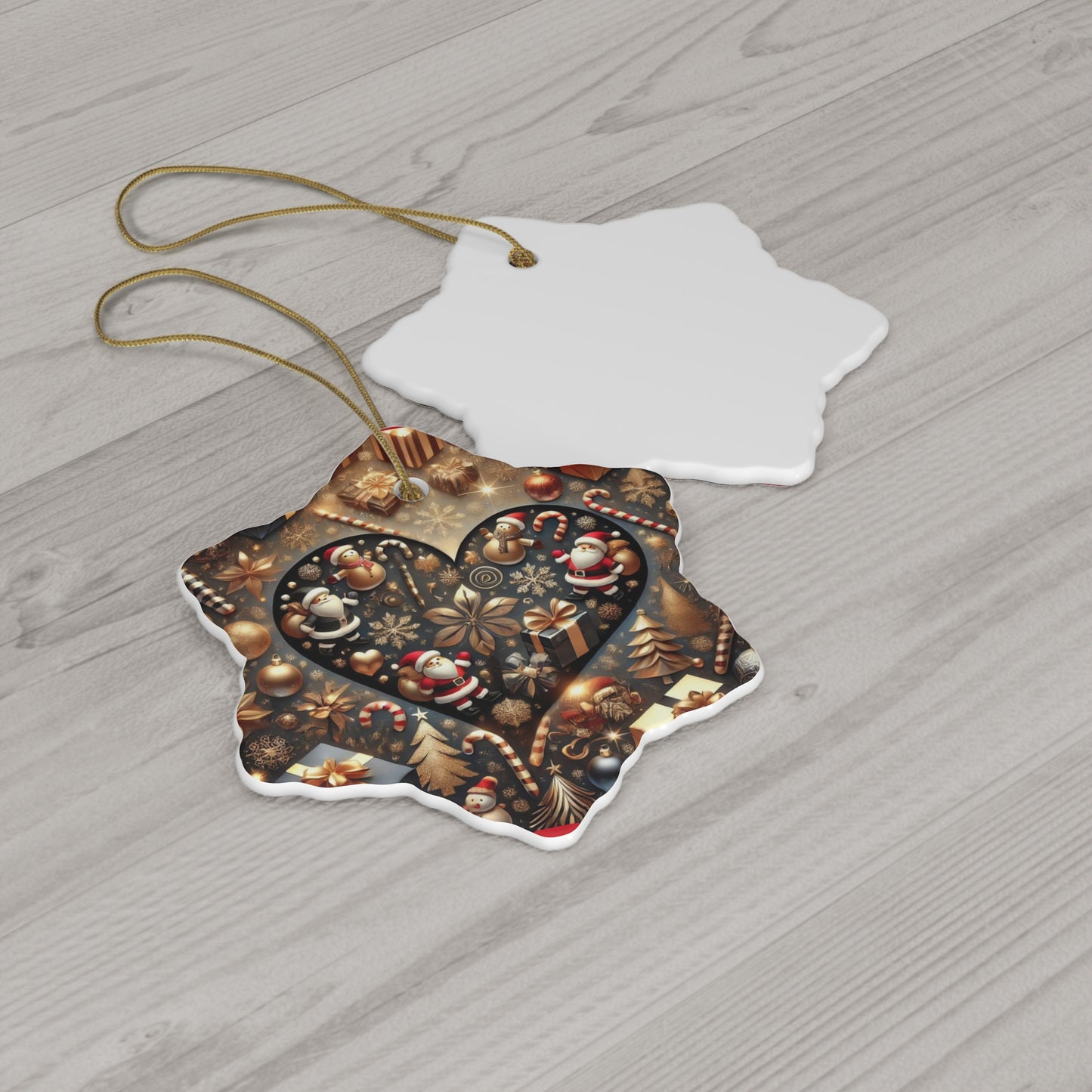 Ceramic Ornament, 4 Shapes