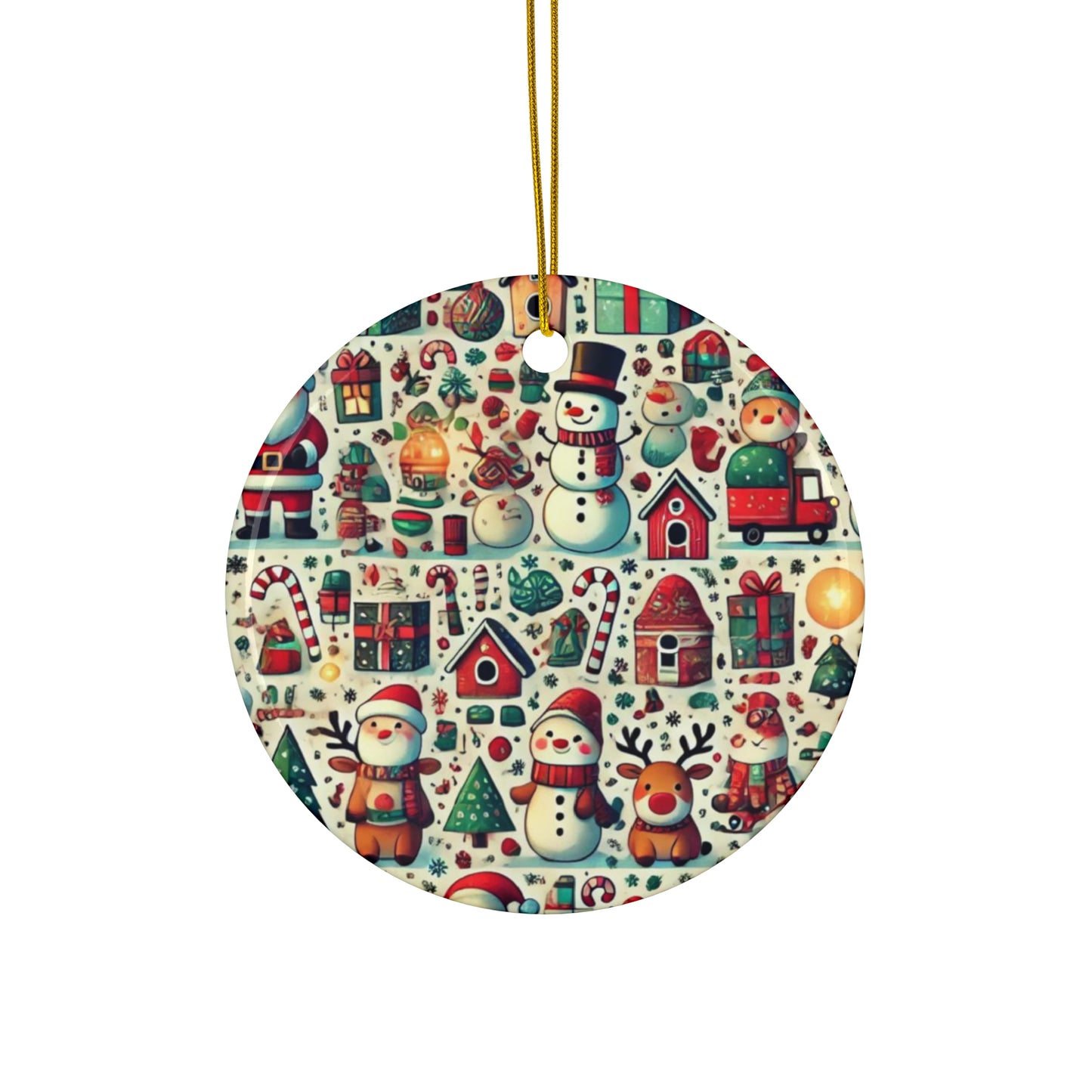 Ceramic Ornament, 4 Shapes