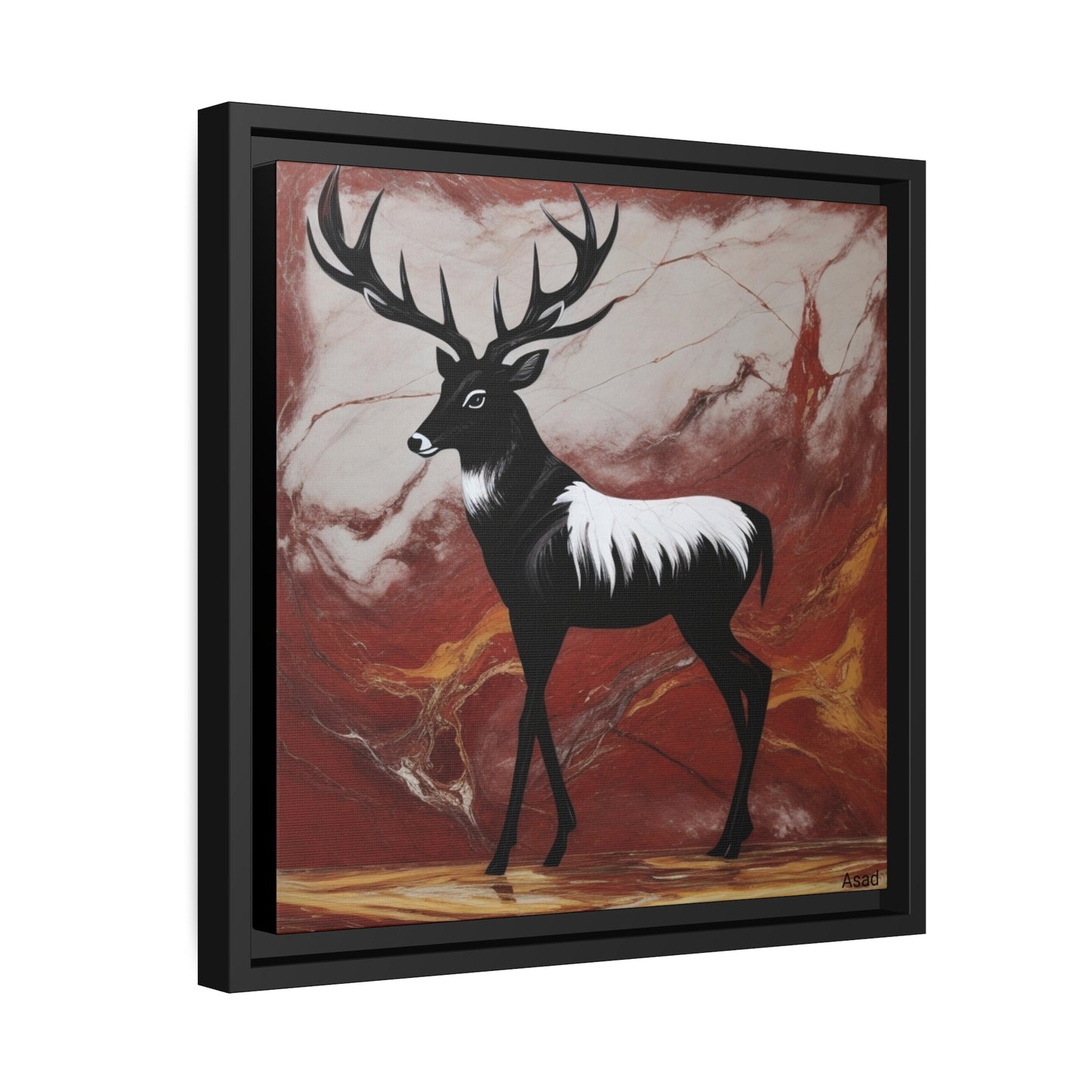 Matte Canvas, Black Frame