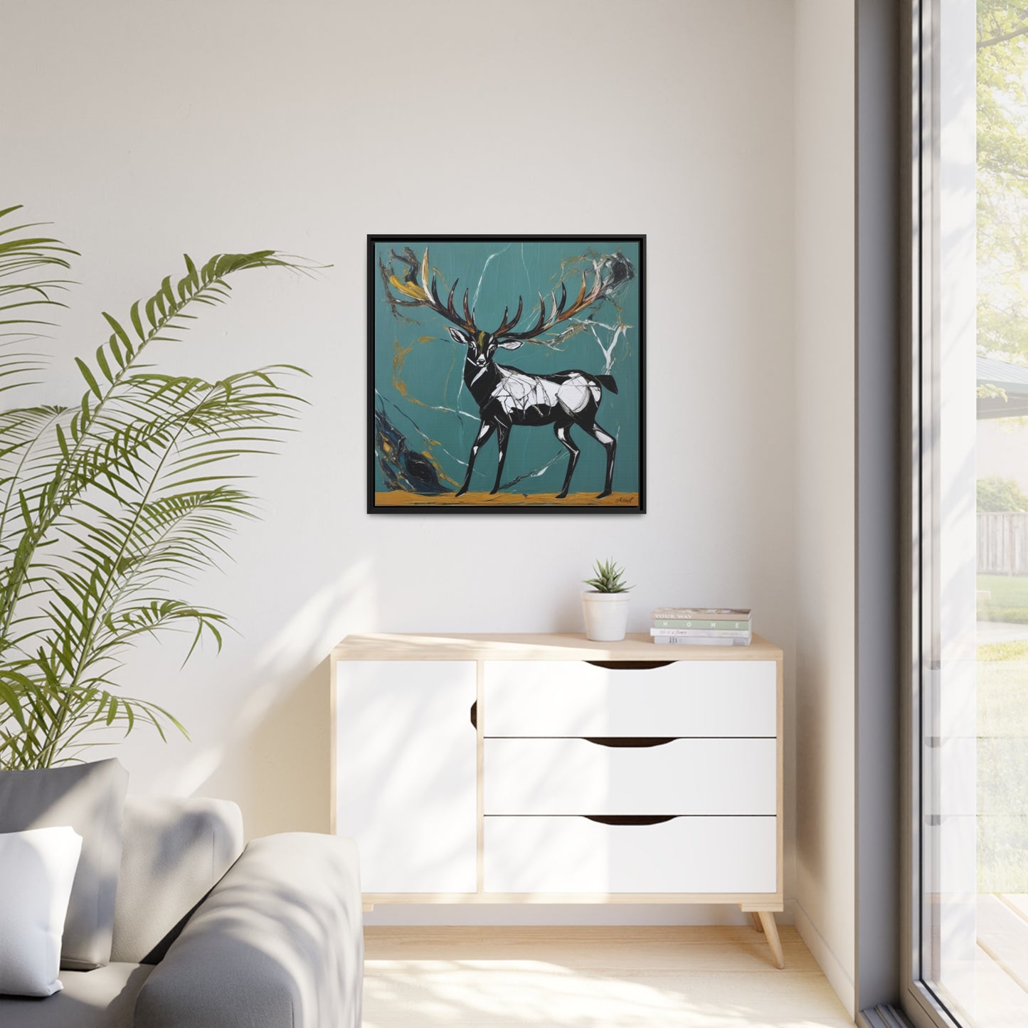 Matte Canvas, Black Frame