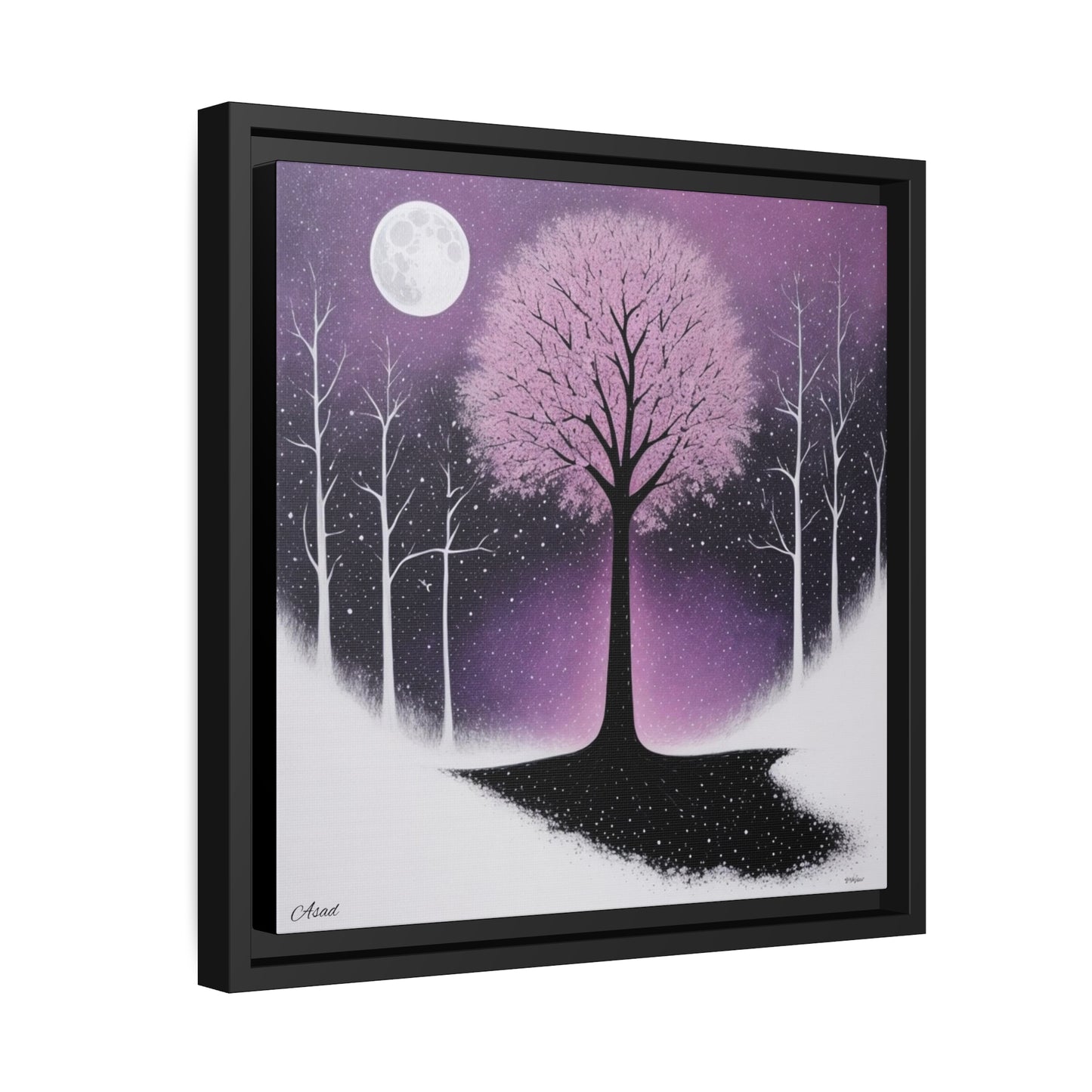 Matte Canvas, Black Frame