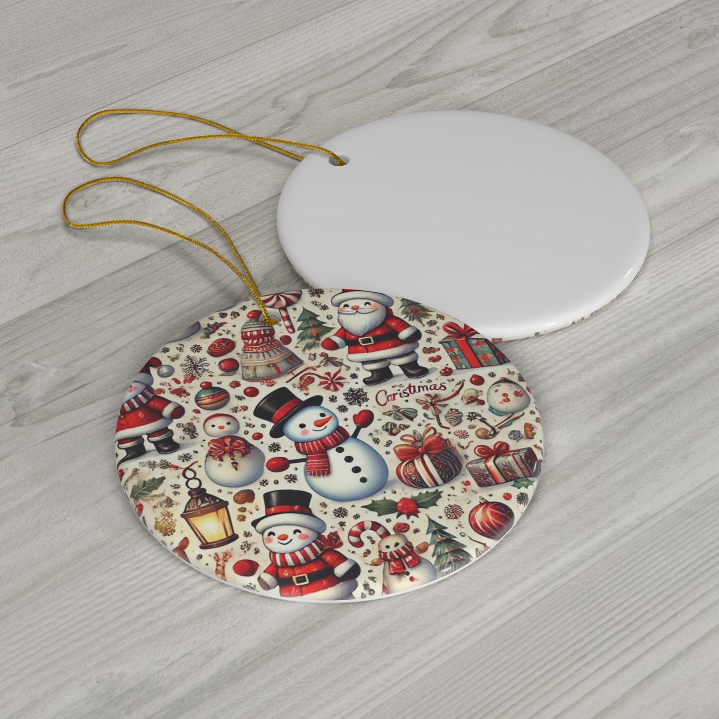 Ceramic Ornament, 4 Shapes
