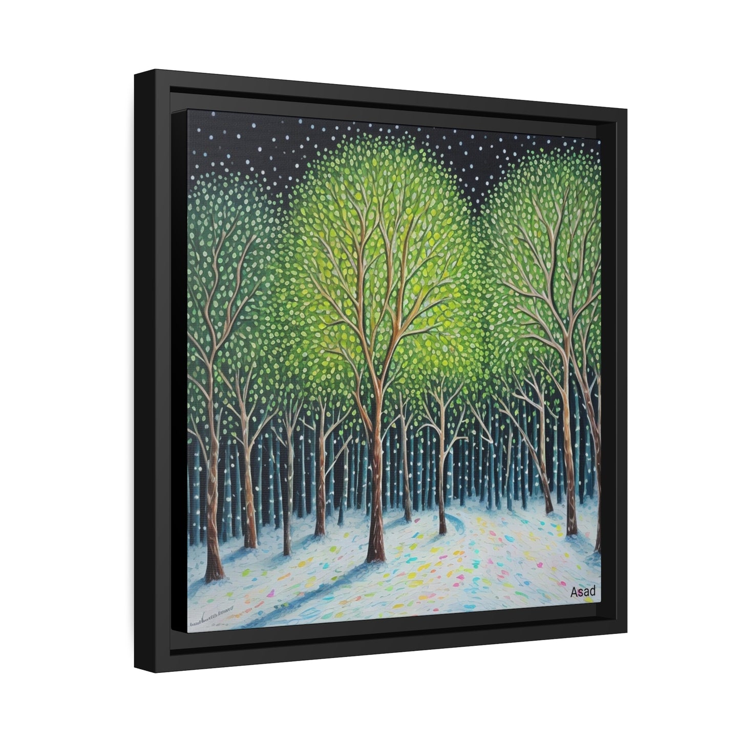Matte Canvas, Black Frame