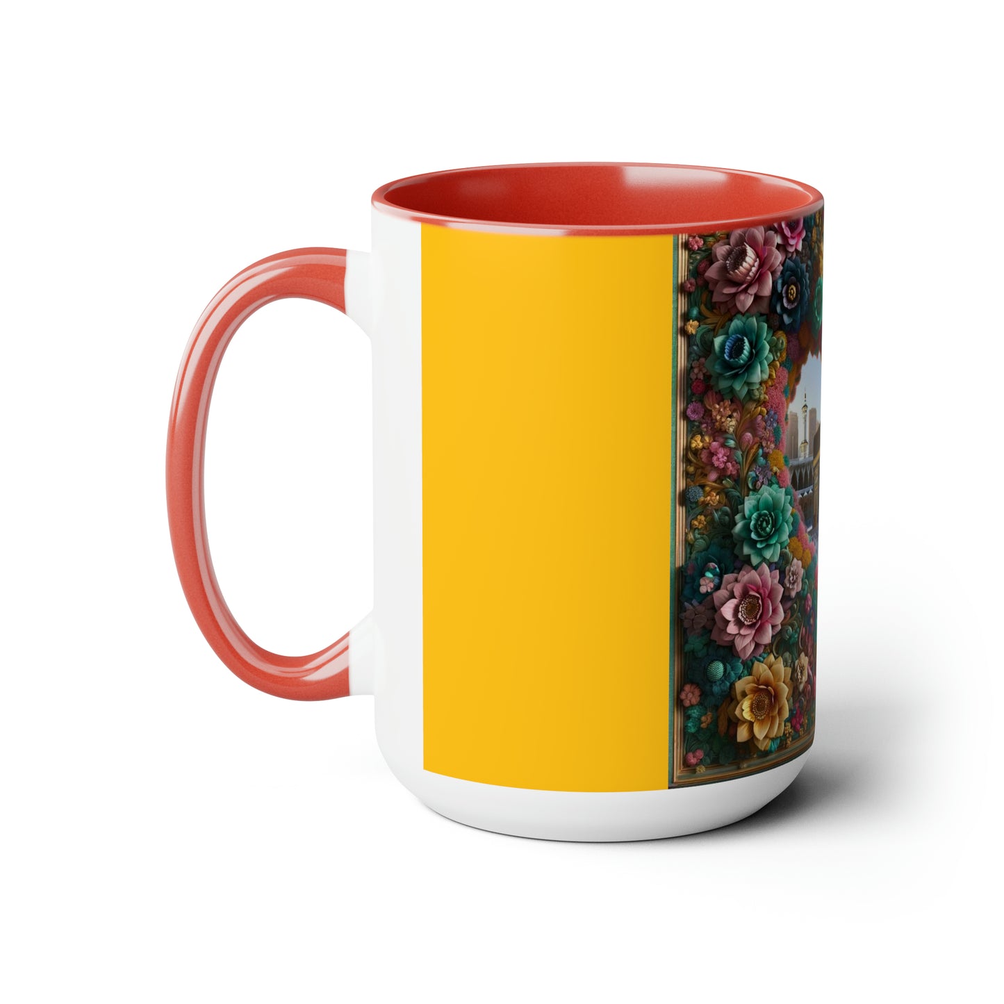 Two-Tone Coffee Mugs, 15oz