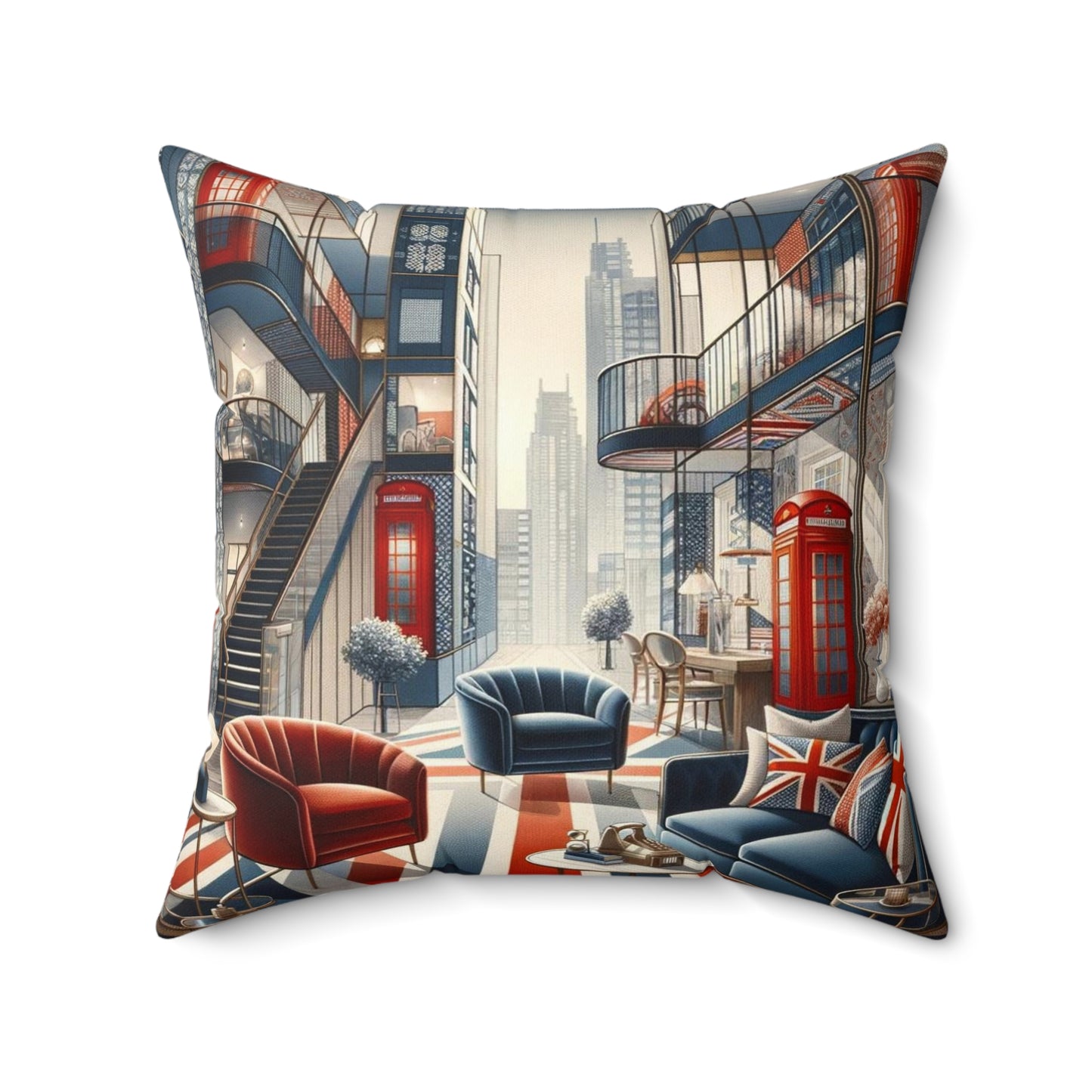 Spun Polyester Square Pillow