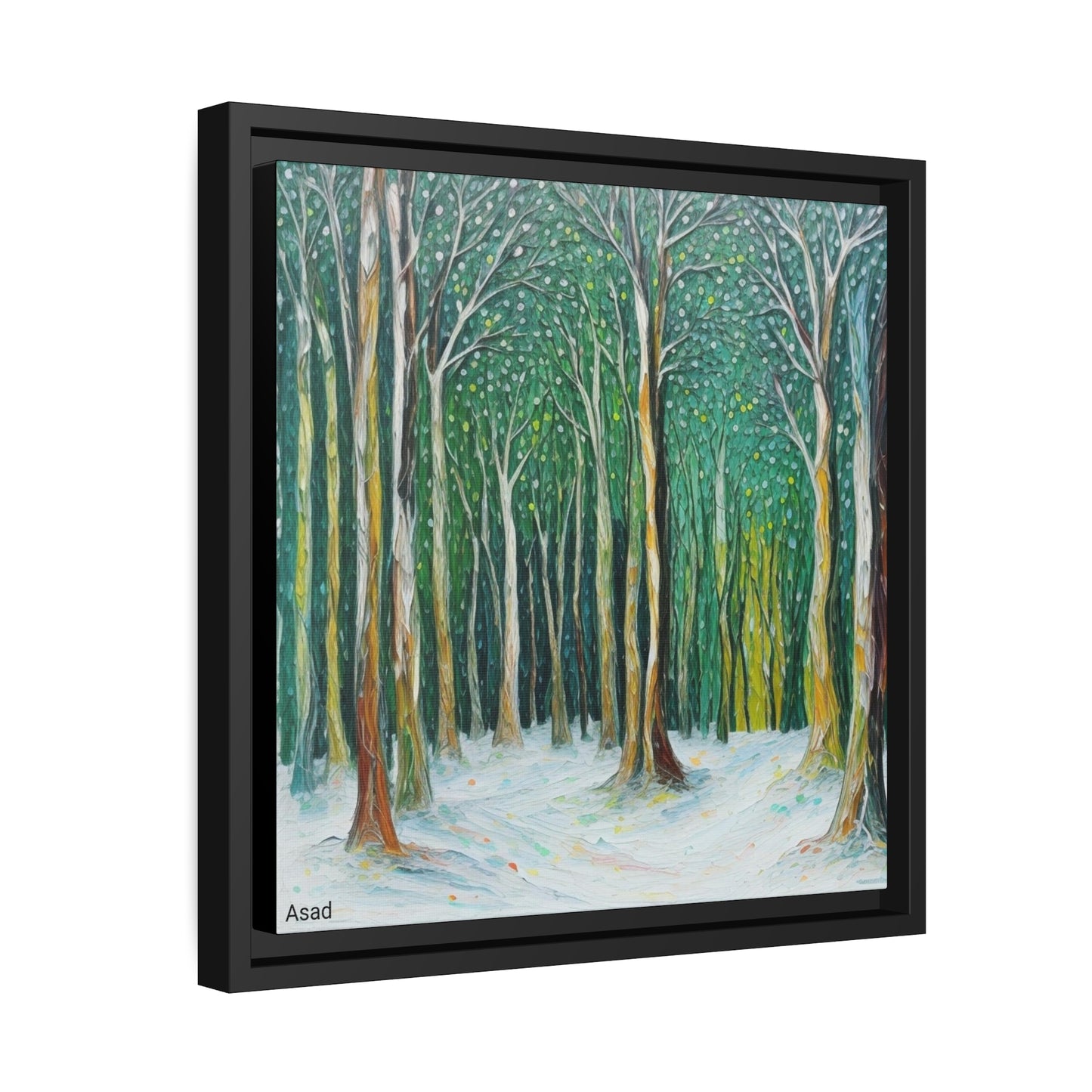 Matte Canvas, Black Frame