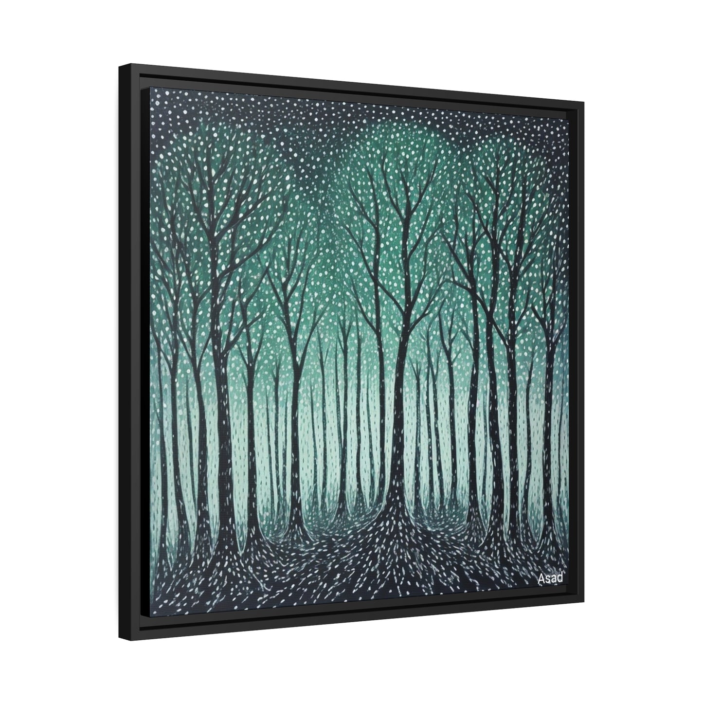 Matte Canvas, Black Frame