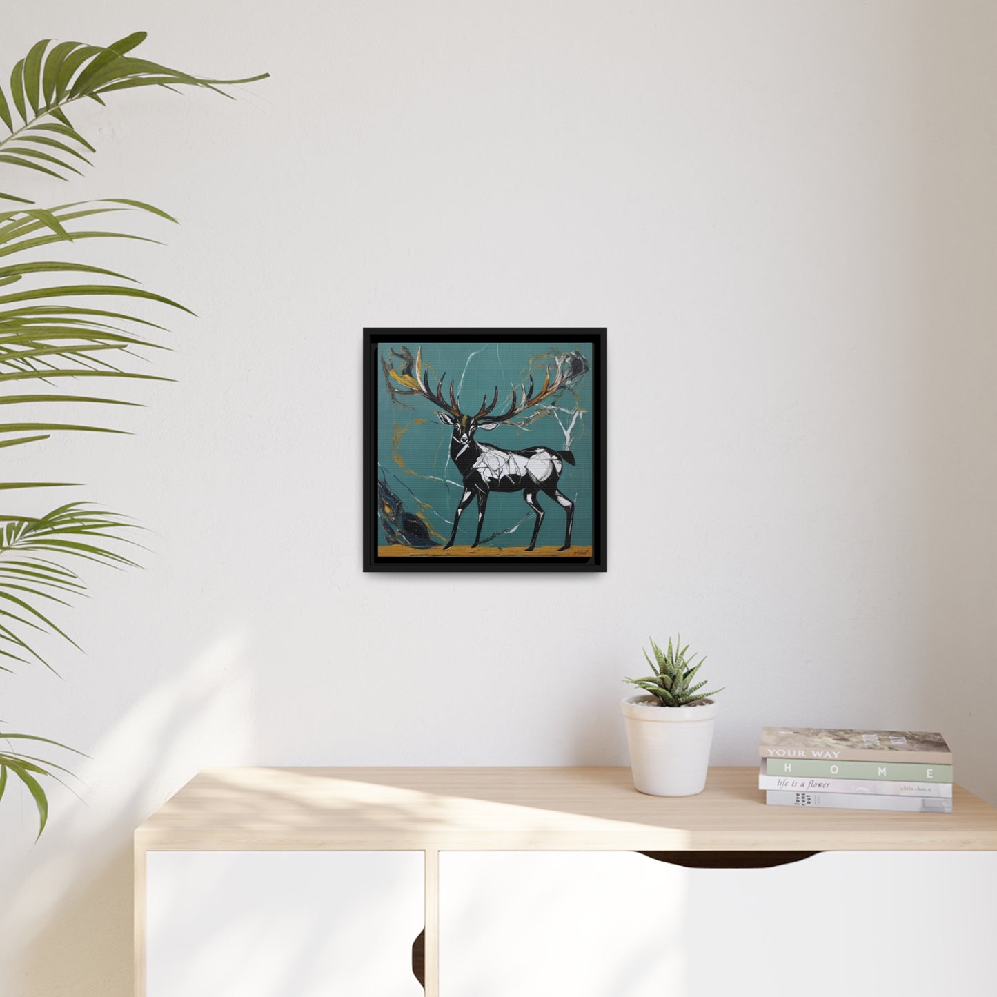 Matte Canvas, Black Frame