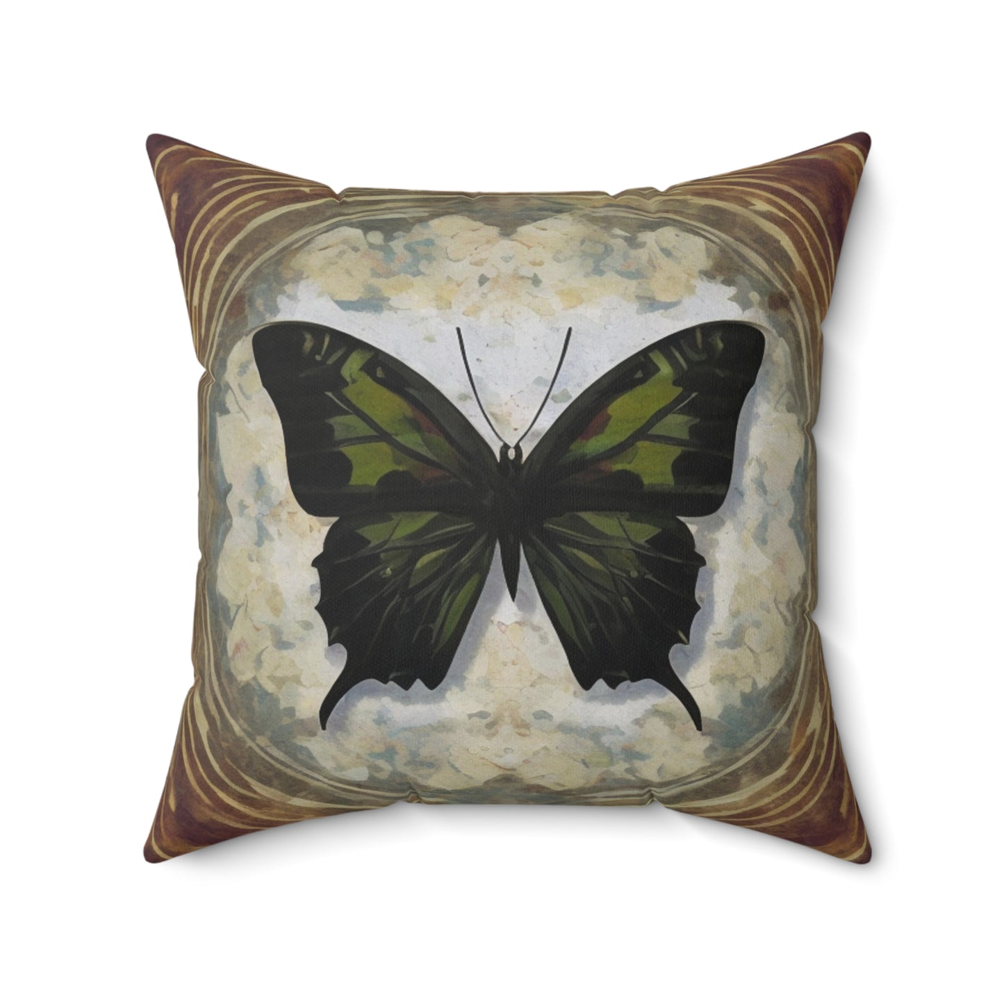 A Spun Polyester Square Pillow